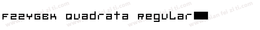 FZZYGBK Quadrata Regular字体转换